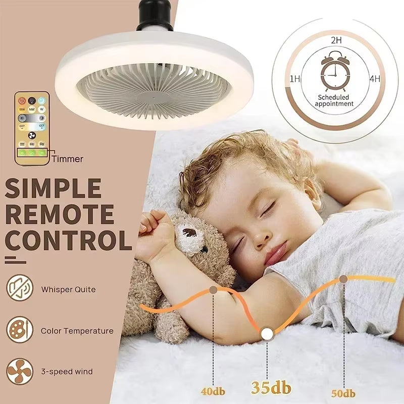 New LED Fan Light for Home Living Room